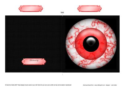 Spooky Eyes Cut and Fold Card