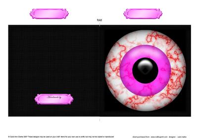 Spooky Eyes Cut and Fold Card