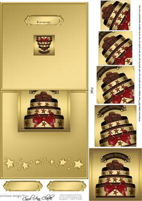 Chocolate Cake No-hole Over the Edge N Spiral Pyramid