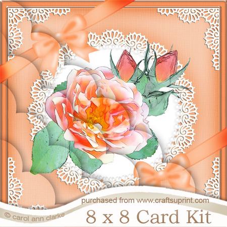 8 x 8 Rose and Lace Kit with Scalloped Corners