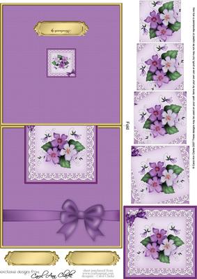 Pretty Viola No-Hole Over the Edge with spiral pyramid
