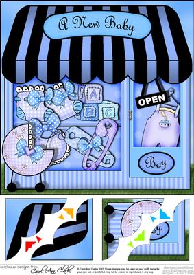 8 x 8 the Little Baby Boy Shop Topper