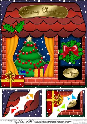 8 x 8 the Little Christmas Shop Topper