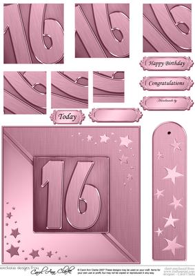 16th Metallic Age Quick Card with Twisted Pyramage
