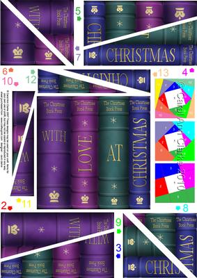 Merry Christmas Books Twisted Spiral Side Stacker