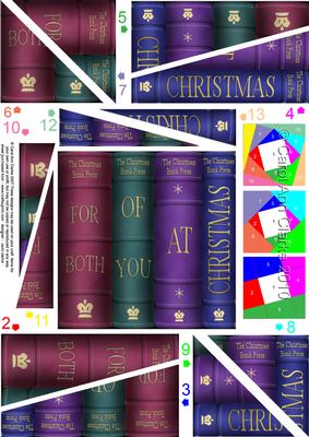 Merry Christmas Books Twisted Spiral Side Stacker