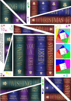 Merry Christmas Books Twisted Spiral Side Stacker