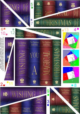 Merry Christmas Books Twisted Spiral Side Stacker