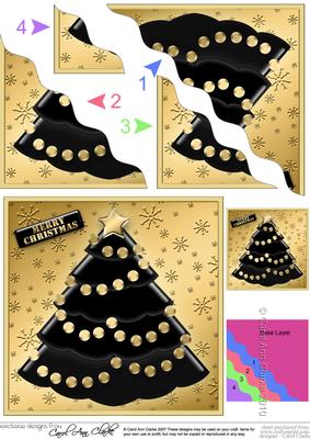 Christmas Tree Wavey Corner Stacker
