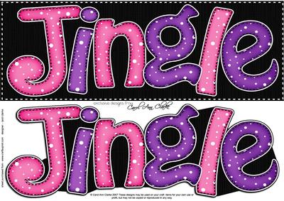 Large Dl Christmas Jingle Quick Card with 3D Decoupage