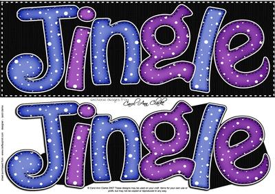 Large Dl Christmas Jingle Quick Card with 3D Decoupage