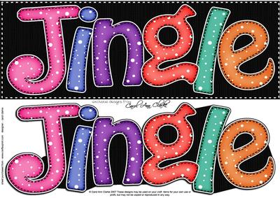 Large Dl Christmas Jingle Quick Card with 3D Decoupage