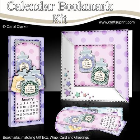 Bahh Humbug Everlasting Calendar Bookmark Gift Set N Quick C
