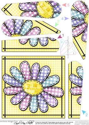 Patchwork Petals Fan Pyramage Topper
