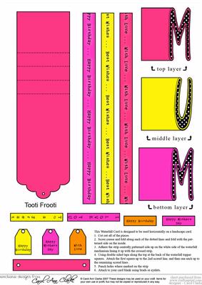 Mum Word Waterfall - Tooti Frooti Colours