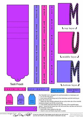 Mum Word Waterfall - Tooti Frooti Colours