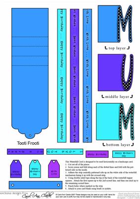 Mum Word Waterfall - Tooti Frooti Colours