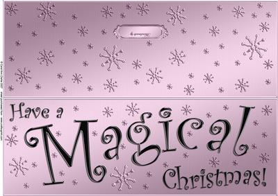 Large Dl Magical Christmas Quick Cut and Fold Card