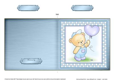 Robert's Balloon Cut and Fold Quick Card