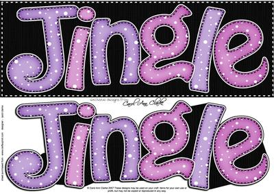 Large Dl Christmas Jingle Quick Card with 3D Decoupage