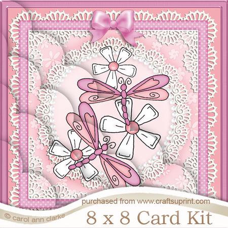 Dreamy Dragonflies 8 x 8 Kit with Scalloped Corners