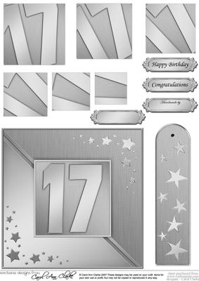 17th Metallic Age Quick Card with Twisted Pyramage