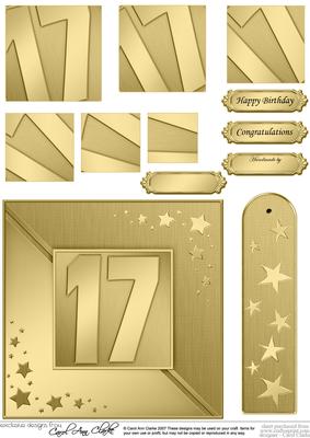 17th Metallic Age Quick Card with Twisted Pyramage