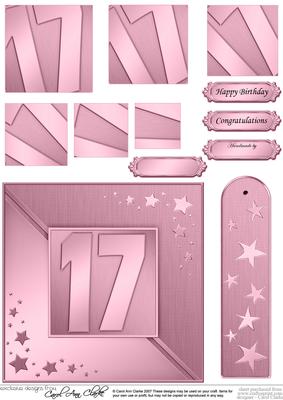 17th Metallic Age Quick Card with Twisted Pyramage