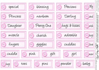 Pretty in Pink Baby Girl Greetings