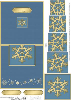 Xmas Snowflake No-hole Over the Edge N Spiral Pyramid