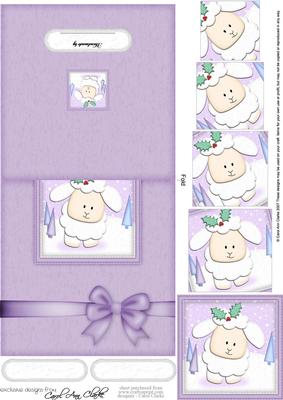 Xmas Little Lamb No-hole Over the Edge N Spiral Pyramid