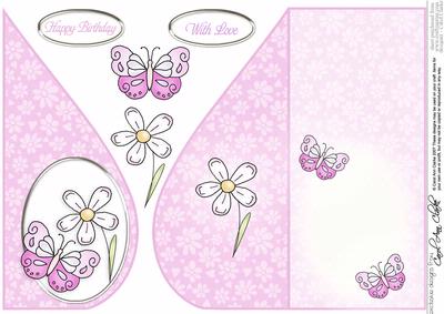 Butterfly Teardrop Card