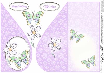 Butterfly Teardrop Card