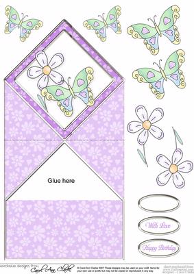 Butterfly Diamond Top Card