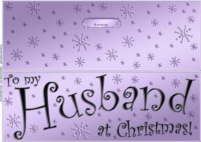 Large Dl to My Husband Christmas Quick Cut and Fold Card