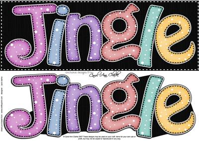 Large Dl Christmas Jingle Quick Card with 3D Decoupage