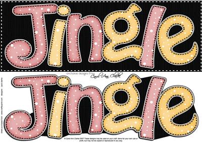 Large Dl Christmas Jingle Quick Card with 3D Decoupage