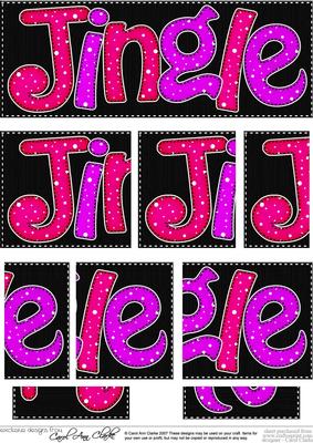 Christmas Jingle Dl Side Stacker Topper
