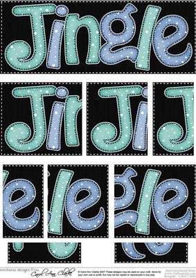Christmas Jingle Dl Side Stacker Topper