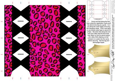 Animal Print Cracker Shaped Treat or Favour Box
