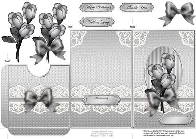 Roses and Lace Lottery Wallet Card
