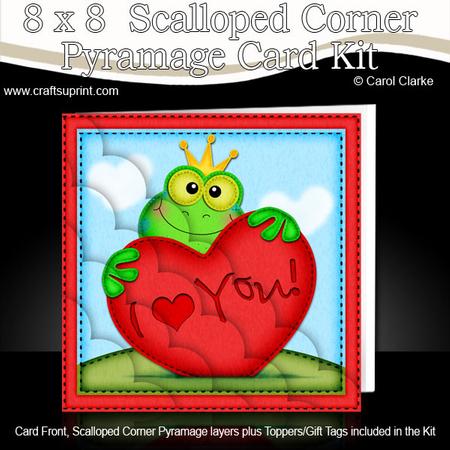 8 x 8 Freddy Frog Love Kit with Scalloped Corners