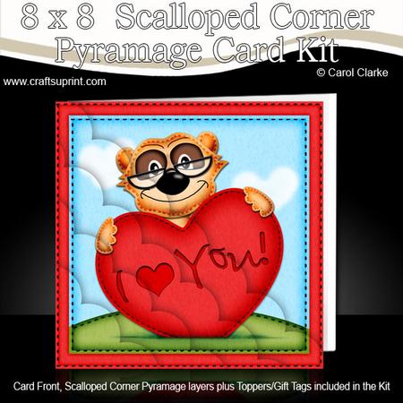 8 x 8 Frank Meerkat Love Kit with Scalloped Corners