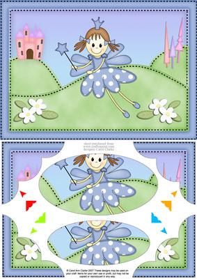A5 Fairy Twinkletoes Scallop Corners and Pyramage