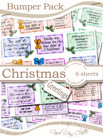 Bumper Value Pack of Christmas Greetings