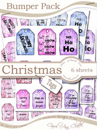Bumper Value Pack of Christmas Tags