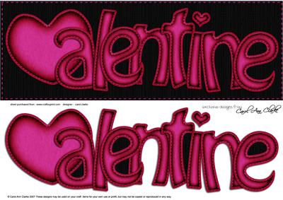 Large Dl Valentine Felties Quick Card N 3D Decoupage