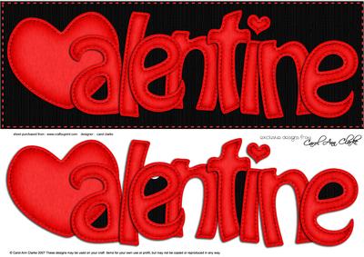Large Dl Valentine Felties Quick Card N 3D Decoupage