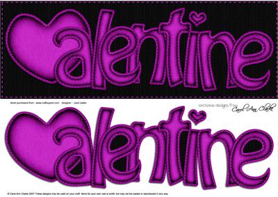 Large Dl Valentine Felties Quick Card N 3D Decoupage