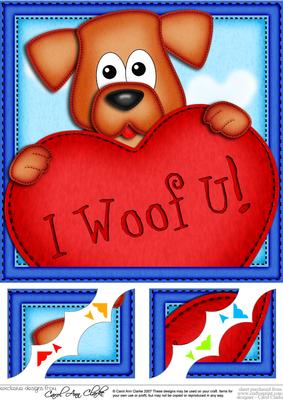 8 x 8 Rusty Dog's Heart Scalloped Corner Topper